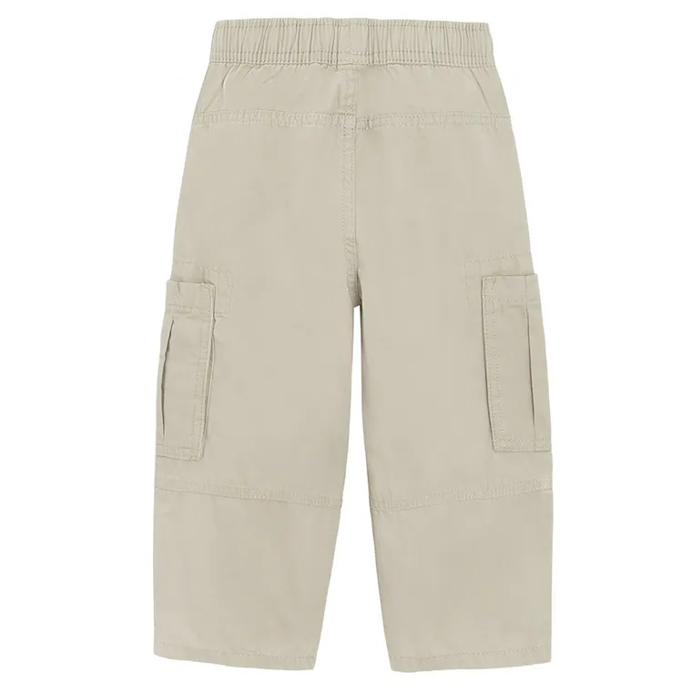 Cool Club, Pantaloni din material textil pentru baieti, wide leg, bej