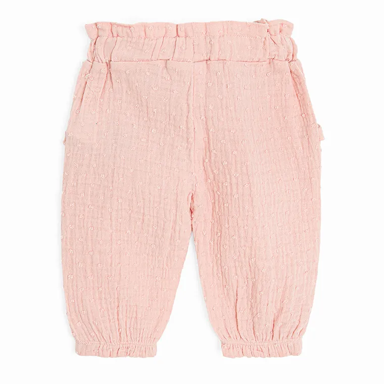 Cool Club, Pantaloni din material textil pentru fete, muselina, roz
