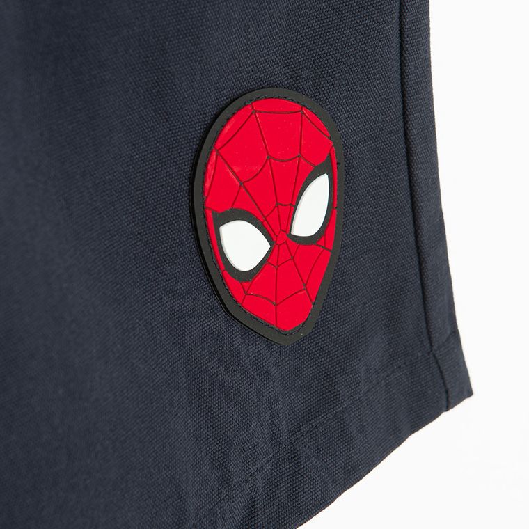 Cool Club, Pantaloni scurti de blugi pentru baieti, bleumarin, imprimeu Spider-Man