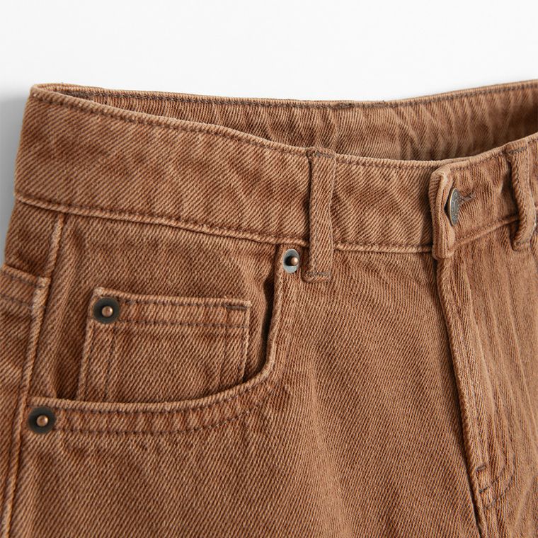 Cool Club, Pantaloni scurti de blugi reglabili pentru fete, maro