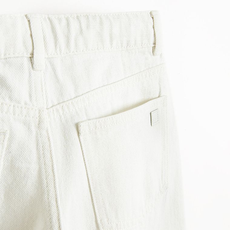 Cool Club, Pantaloni scurti de blugi reglabili pentru fete, wide, alb