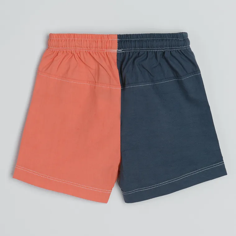 Cool Club, Pantaloni scurti pentru baieti, bluemarin-portocaliu