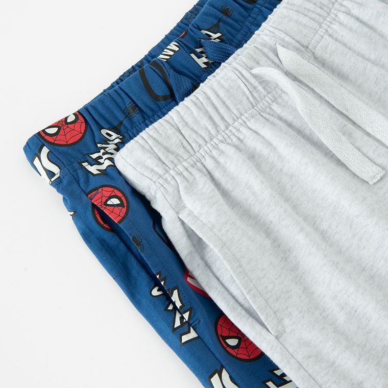 Cool Club, Pantaloni scurti pentru baieti, mix, set, 2 buc., imprimeu Spider-Man