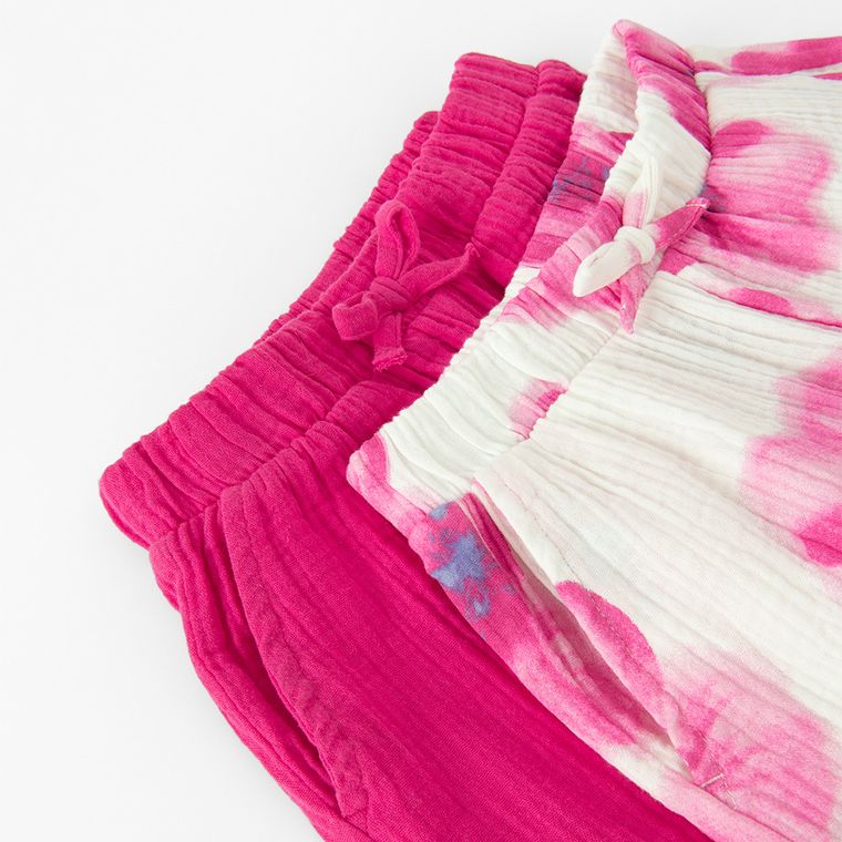 Cool Club, Pantaloni scurti pentru fete, muselina, mix, set, 2 buc.