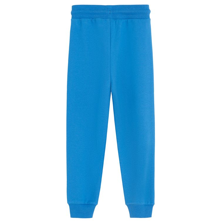Cool Club, Pantaloni trening pentru baieti, albastru, imprimeu Bluey