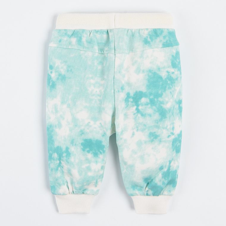 Cool Club, Pantaloni trening pentru baieti, ecru-turcoaz