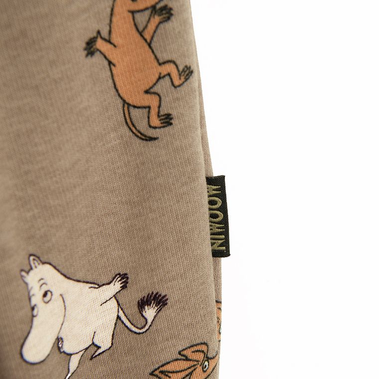 Cool Club, Pantaloni trening pentru baieti, maro, Imprimeu Moomins