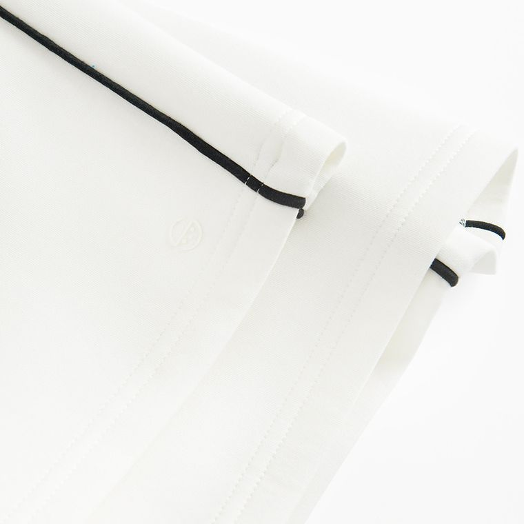 Cool Club, Pantaloni trening pentru fete, wide leg, alb