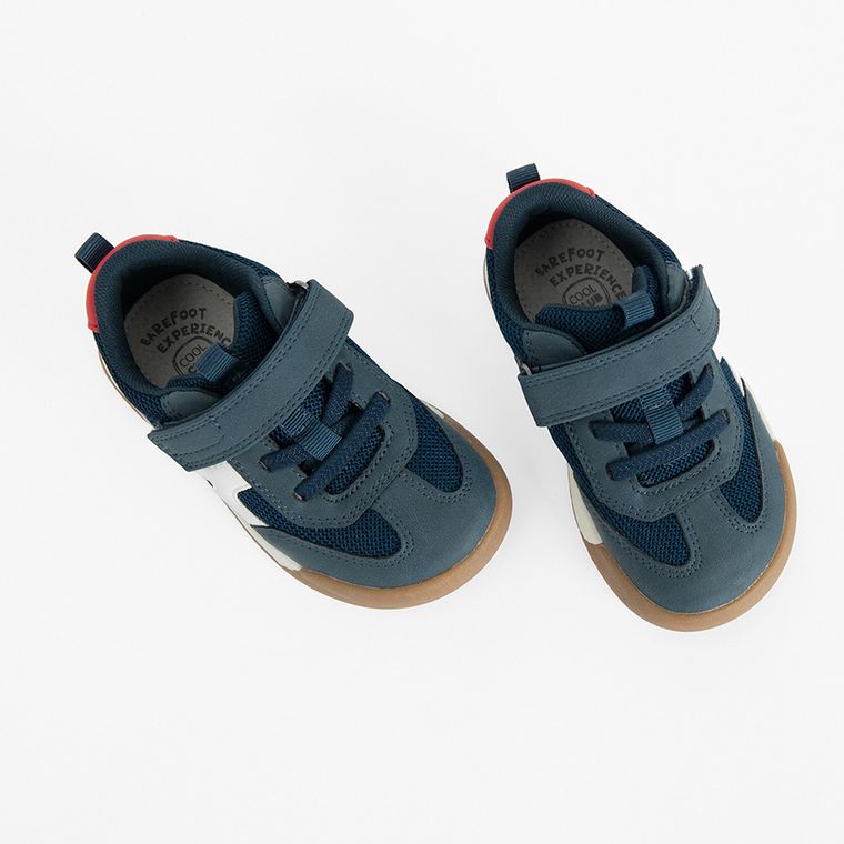 Cool Club, Pantofi sport pentru baieti, bleumarin, talpa Barefoot