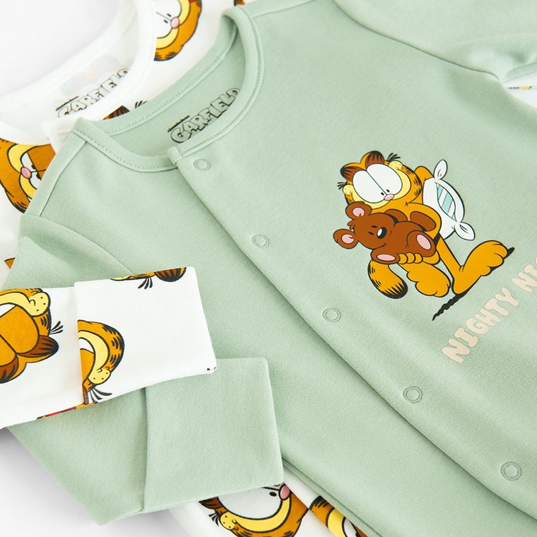 Cool Club, Pijama tip salopeta pentru baieti, mix, set, 2 buc., imprimeu Garfield