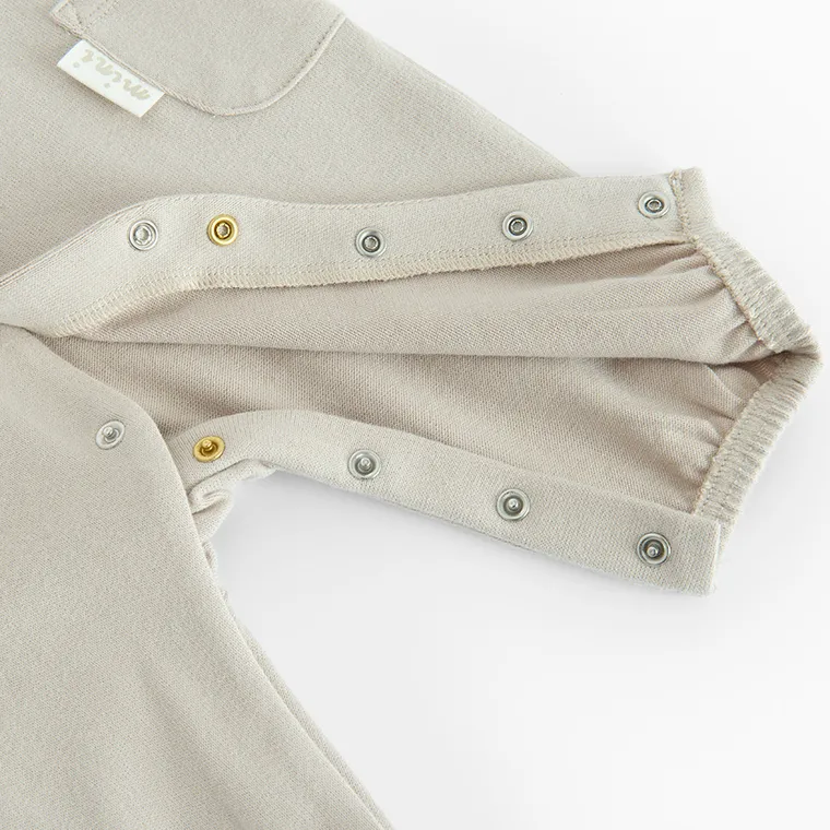 Cool Club, Pijama tip salopeta pentru bebelusi, bej