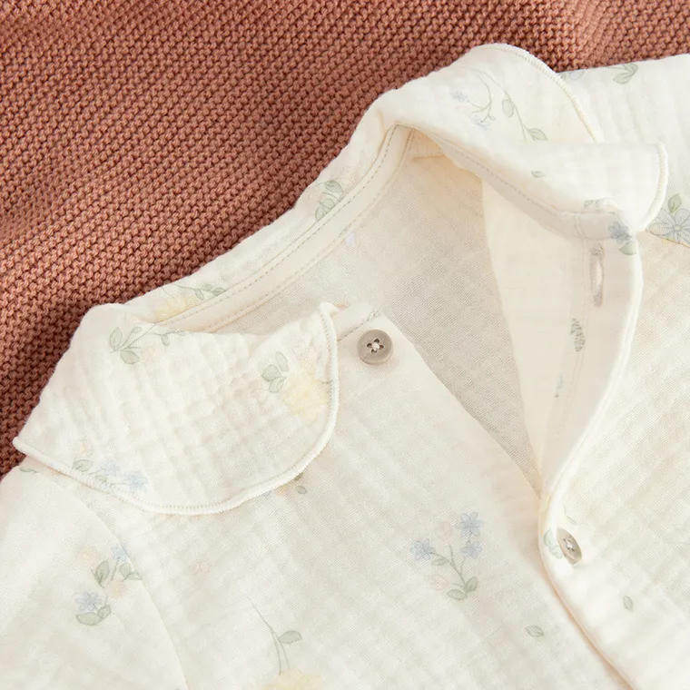 Cool Club, Pijama tip salopeta pentru fete, muselina, piersica