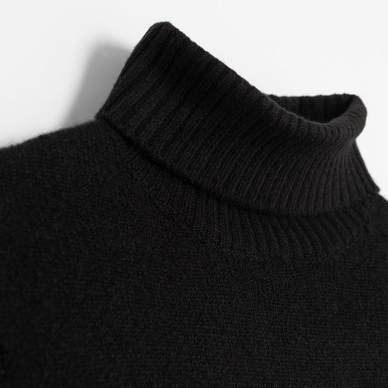 Cool Club, Pulover cu guler inalt pentru fete, negru