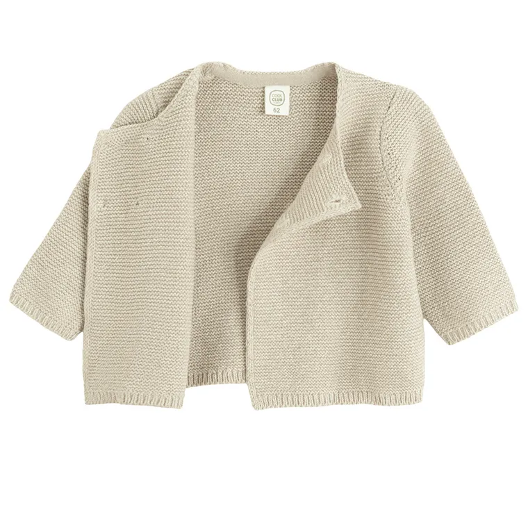 Cool Club, Pulover pentru bebelusi, cu nasturi, bej