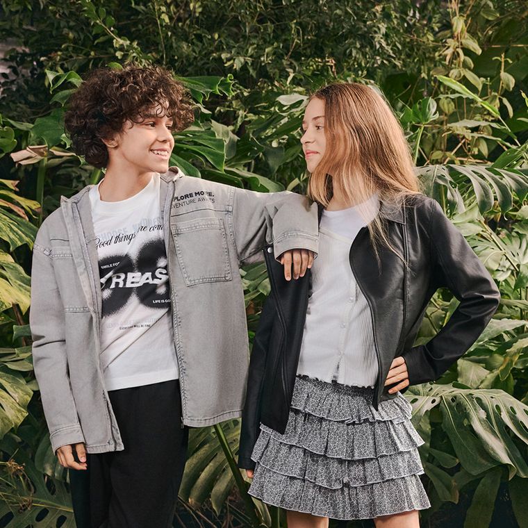 Cool Club, Pulover pentru fete, cu nasturi, din tricot striat, alb