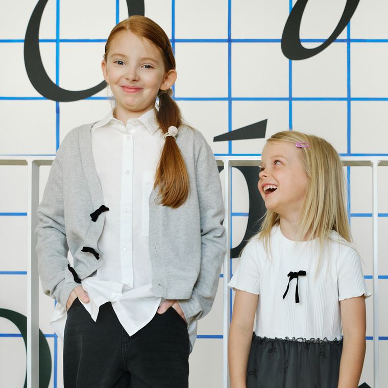 Cool Club, Pulover pentru fete, cu nasturi, oversize, gri