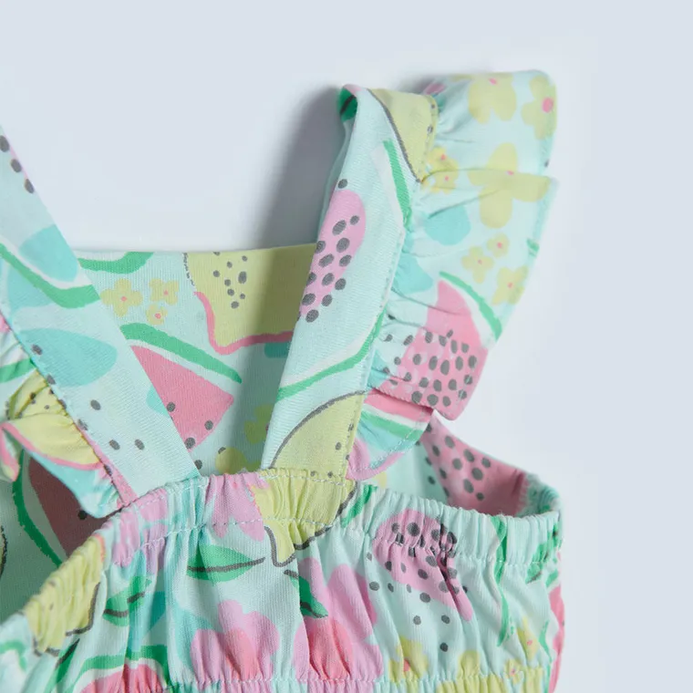 Cool Club, Rochie cu bretele pentru fete, menta verde