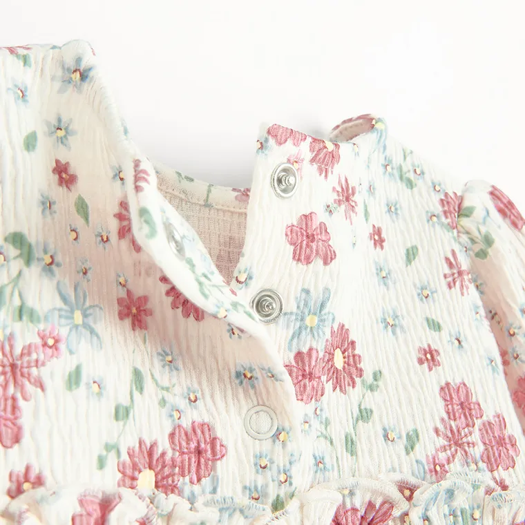 Cool Club, Rochie cu maneca lunga pentru fete, bej