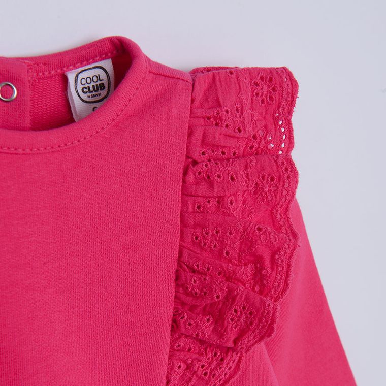 Cool Club, Rochie cu maneca lunga pentru fete, roz