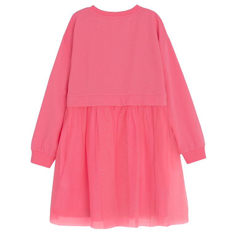 Cool Club, Rochie cu maneca lunga pentru fete, roz