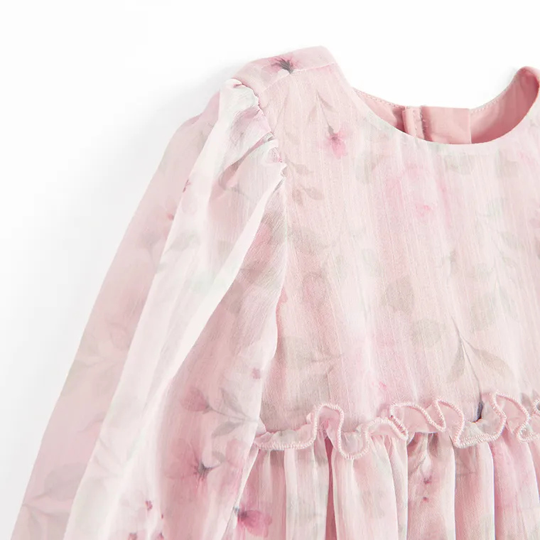 Cool Club, Rochie cu maneca lunga pentru fete, roz