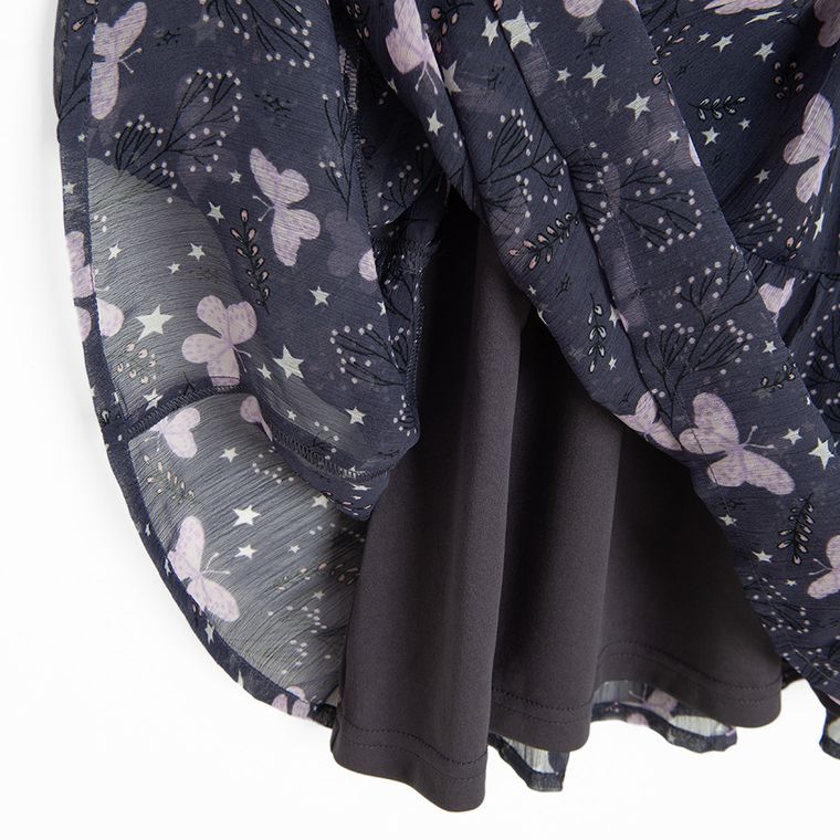 Cool Club, Rochie cu maneca lunga pentru fete, violet