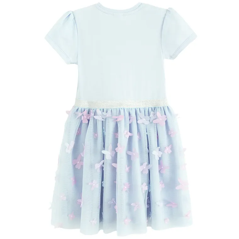 Cool Club, Rochie cu maneca scurta pentru fete, albastru