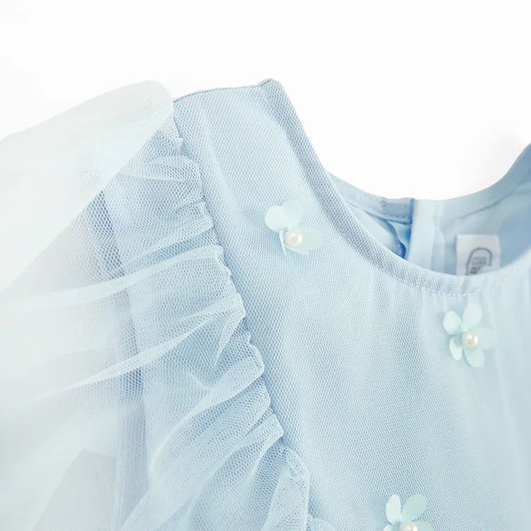 Cool Club, Rochie cu maneca scurta pentru fete, albastru