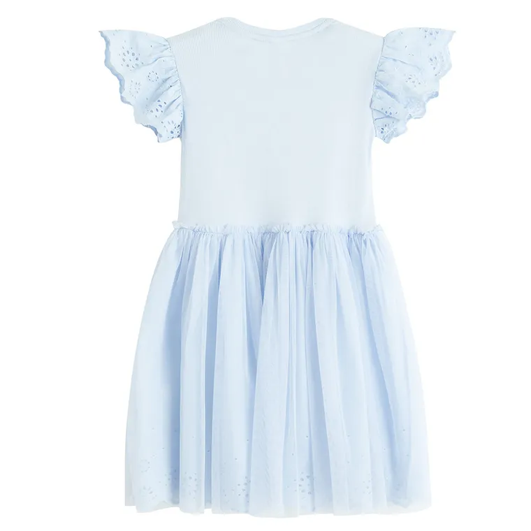 Cool Club, Rochie cu maneca scurta pentru fete, albastru