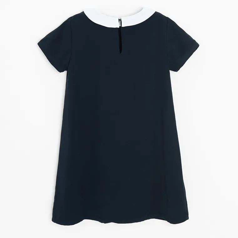 Cool Club, Rochie cu maneca scurta pentru fete, bleumarin