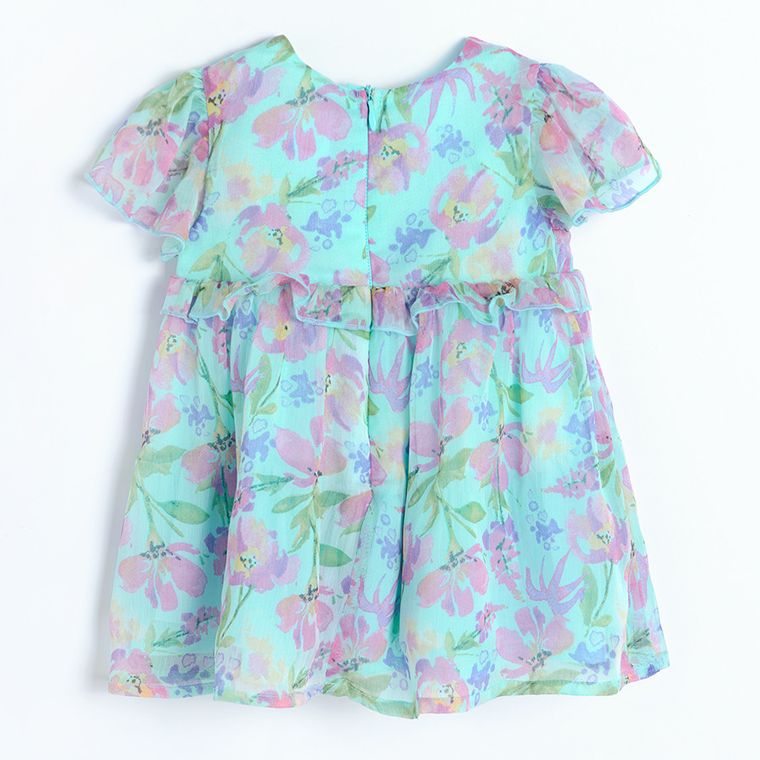 Cool Club, Rochie cu maneca scurta pentru fete, menta verde