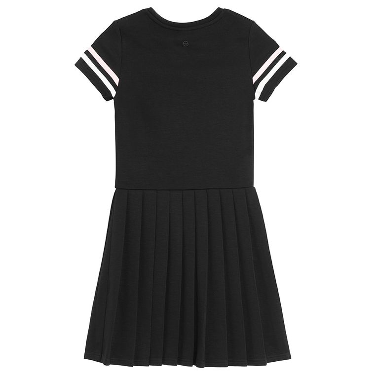 Cool Club, Rochie cu maneca scurta pentru fete, negru