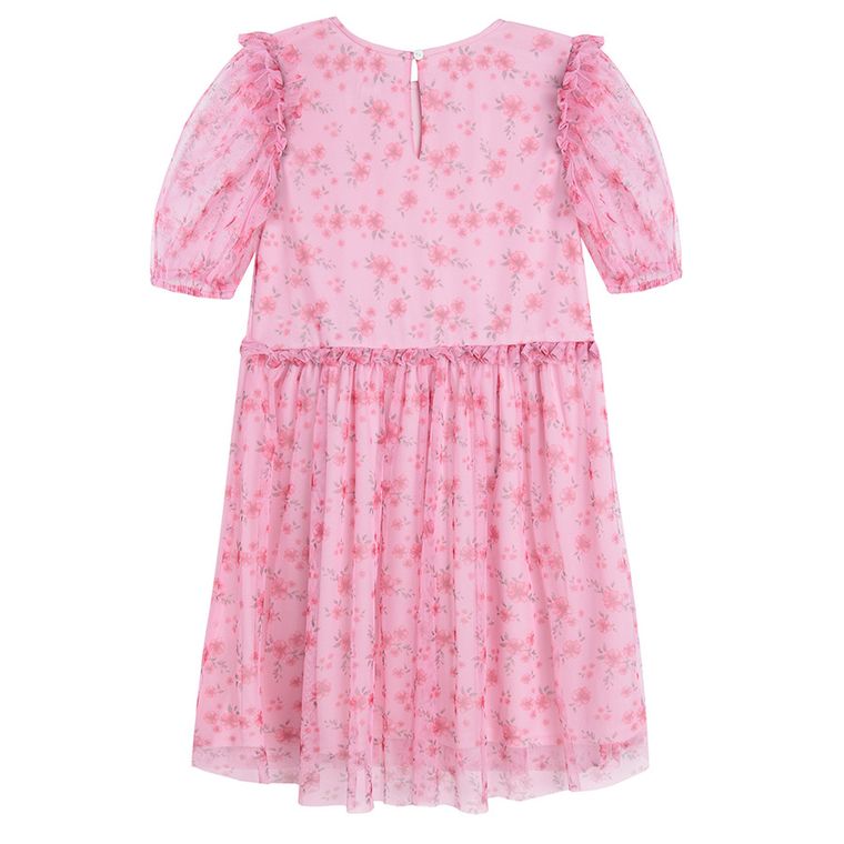 Cool Club, Rochie cu maneca scurta pentru fete, roz