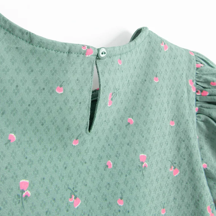 Cool Club, Rochie cu maneca scurta pentru fete, verde