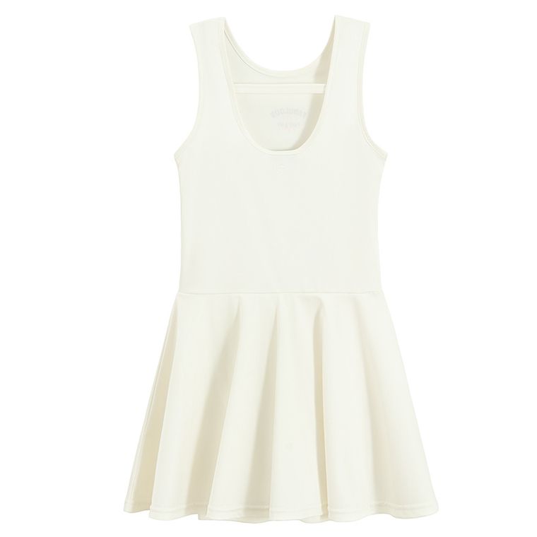 Cool Club, Rochie fara maneci pentru fete, alb