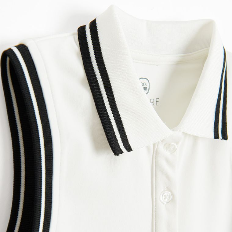 Cool Club, Rochie fara maneci pentru fete, alb