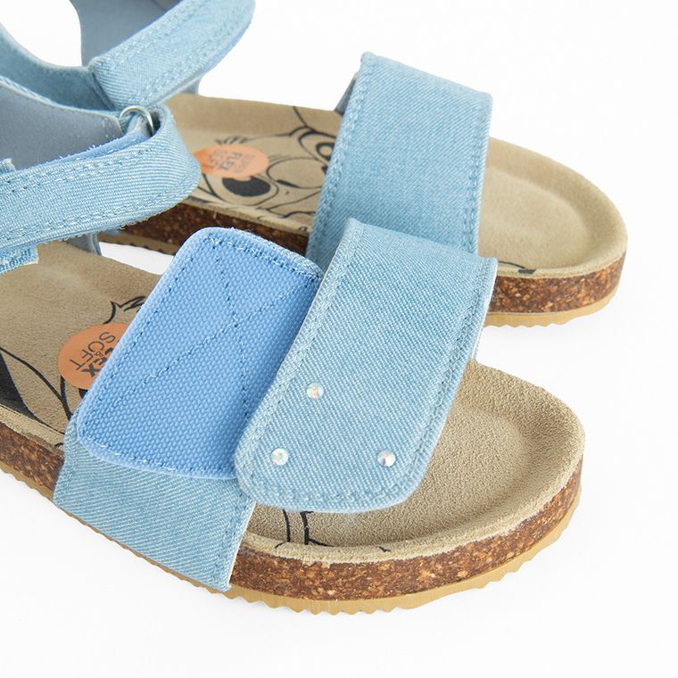 Cool Club, Sandale pentru fete, albastru, brant din piele, imprimeu Lilo si Stitch