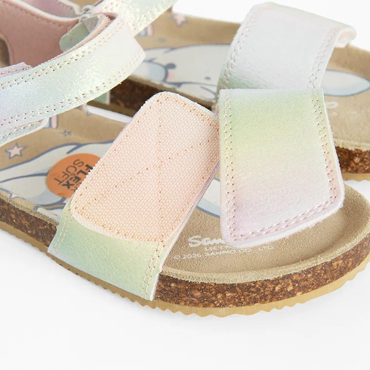 Cool Club, Sandale pentru fete, mix, brant din piele, imprimeu Hello Kitty and Friends