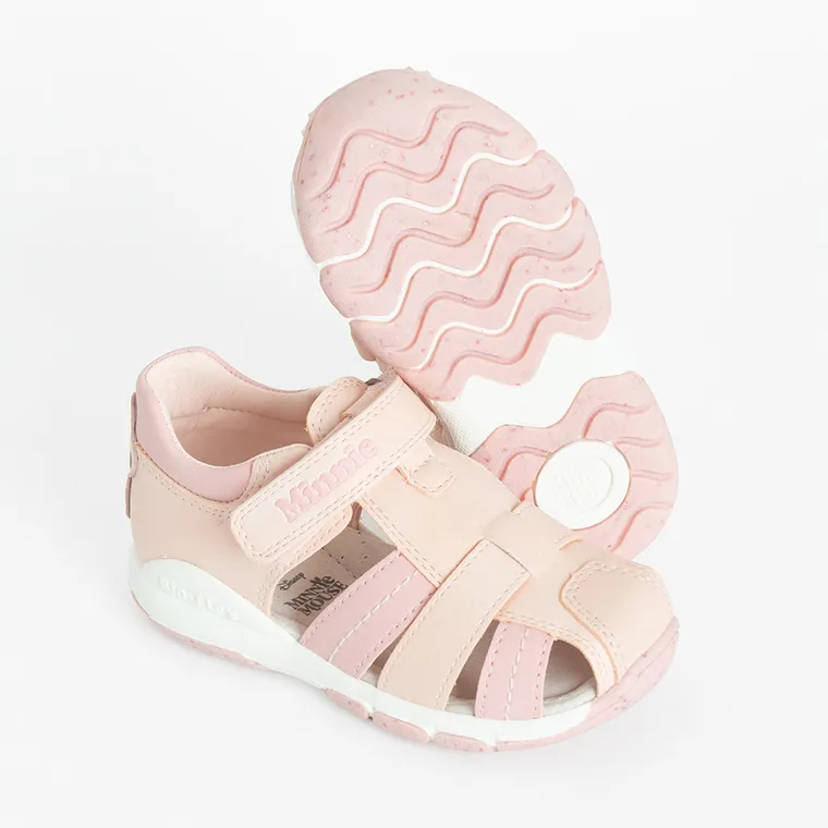 Cool Club, Sandale pentru fete, parfumati, roz, talpa Bio-Flex, imprimeu Minnie Mouse