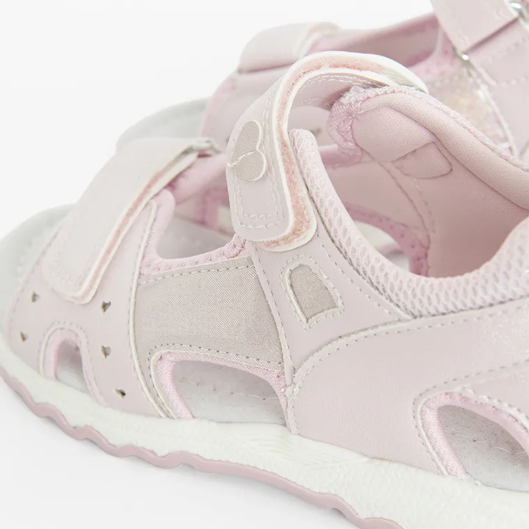 Cool Club, Sandale pentru fete, roz, brant din piele