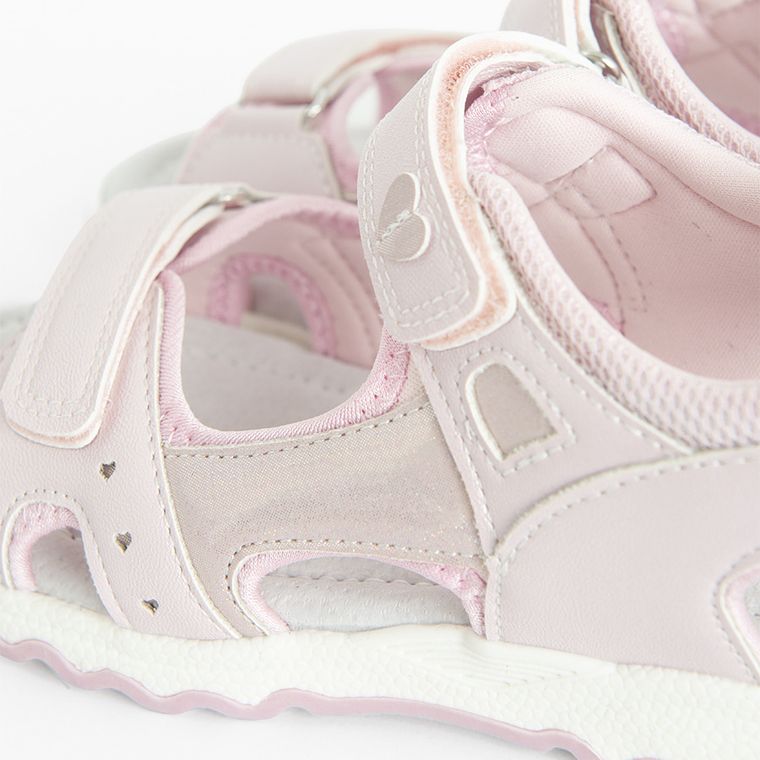 Cool Club, Sandale pentru fete, roz, brant din piele