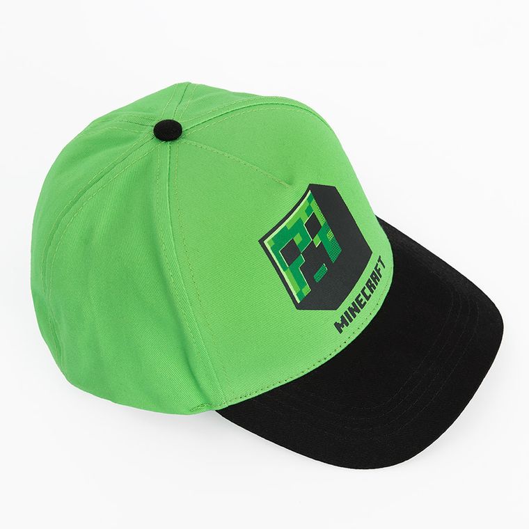 Cool Club, Sapca pentru baieti, verde, imprimeu Minecraft