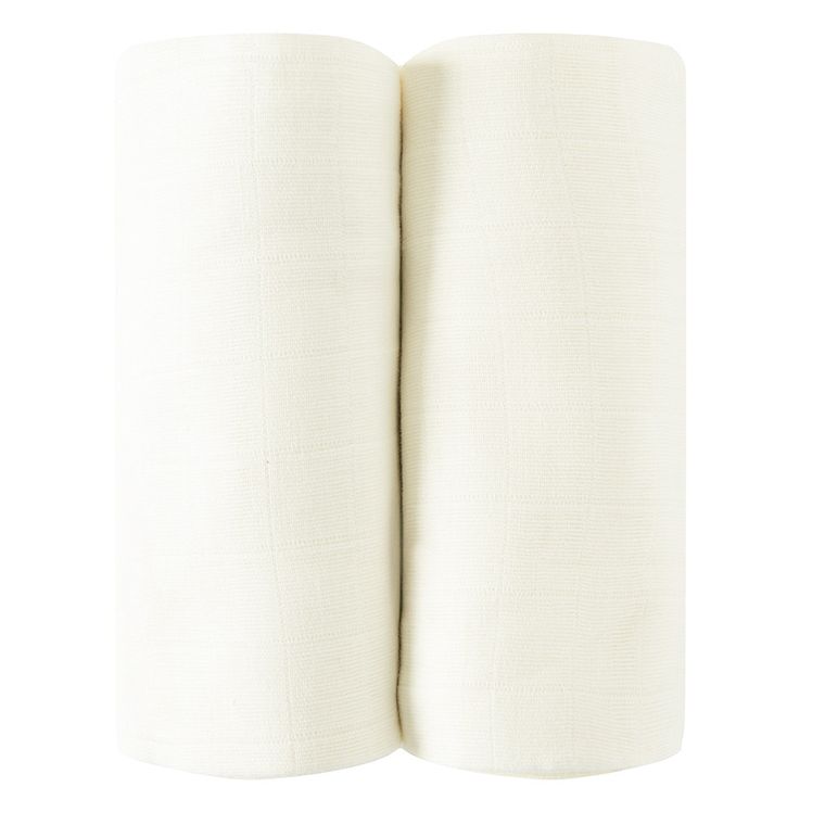 Cool Club, Scutece din tetra pentru bebelusi, 70-80 cm, alb, set, 2 buc.