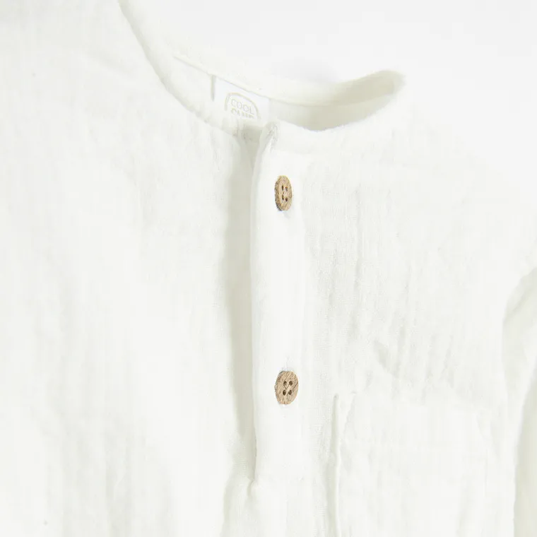 Cool Club, Set pentru baieti, Body cu maneca lunga, muselina, Pantaloni scurti, Bretele, mix