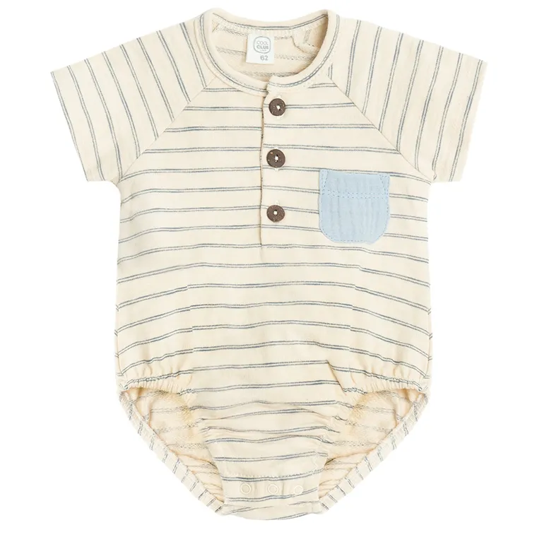 Cool Club, Set pentru baieti, Body cu maneca scurta, Palarie, mix