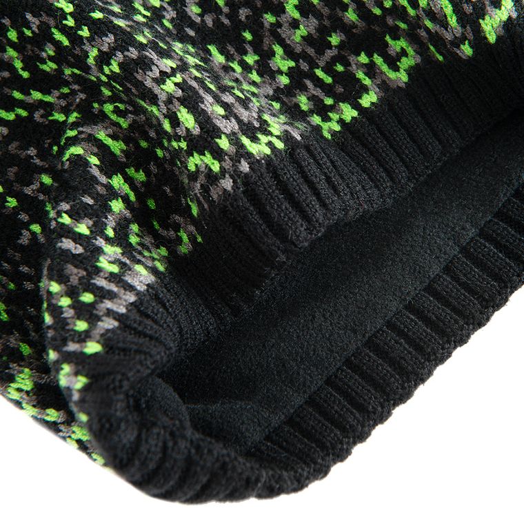 Cool Club, Set pentru baieti, Caciula cu pompon, Fular circular, negru