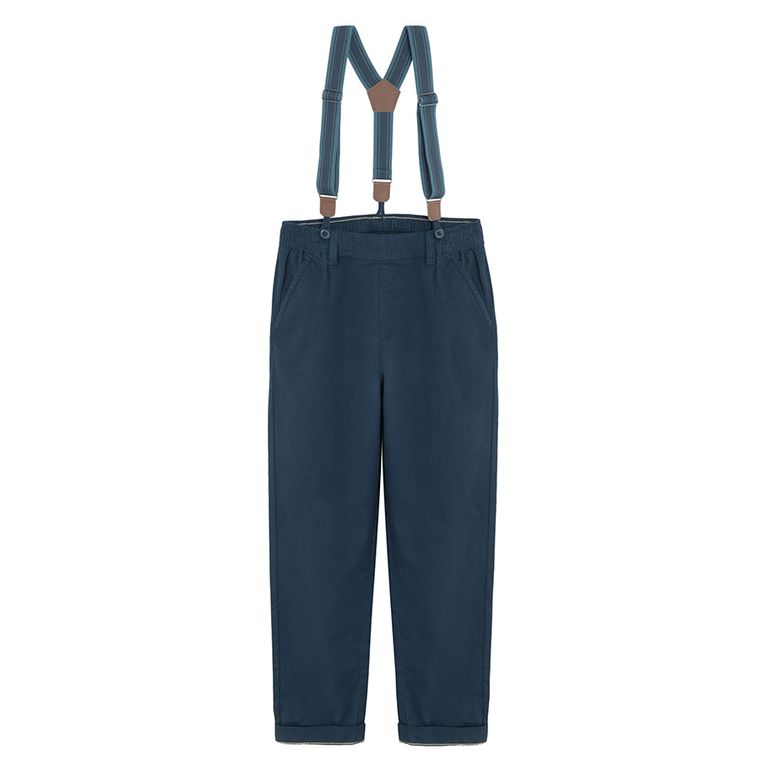 Cool Club, Set pentru baieti, Camasa cu maneca scurta, Pantaloni din textil, Bretele, mix