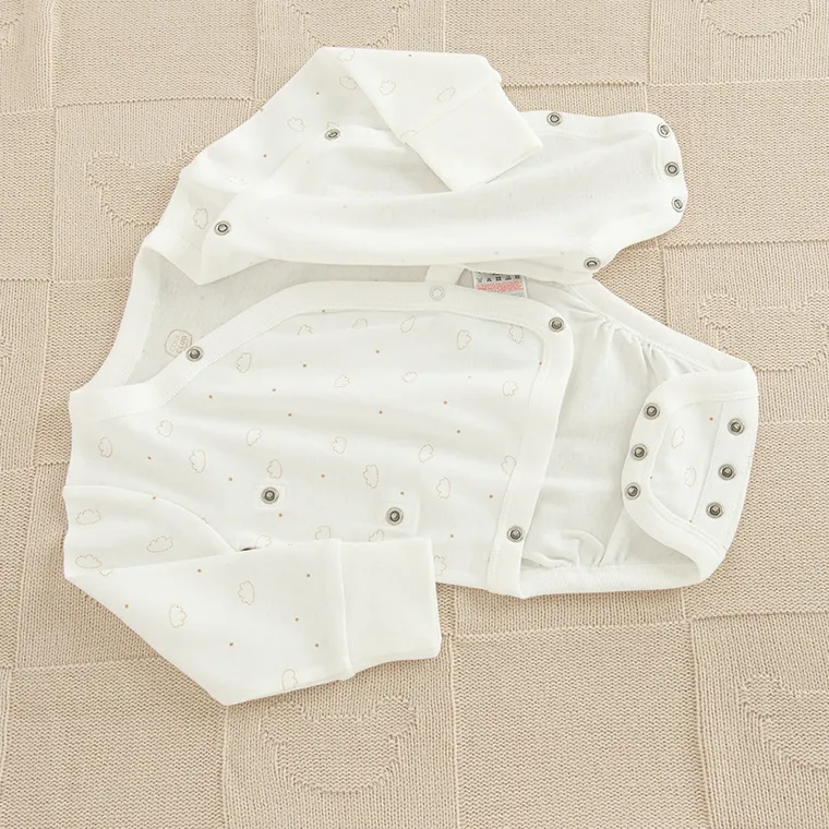 Cool Club, Set pentru bebelusi, Body cu maneca lunga, Pantaloni, alb