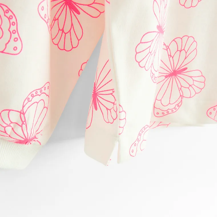 Cool Club, Set pentru fete, Bluza, Colanti, flare, din tricot striat, mix