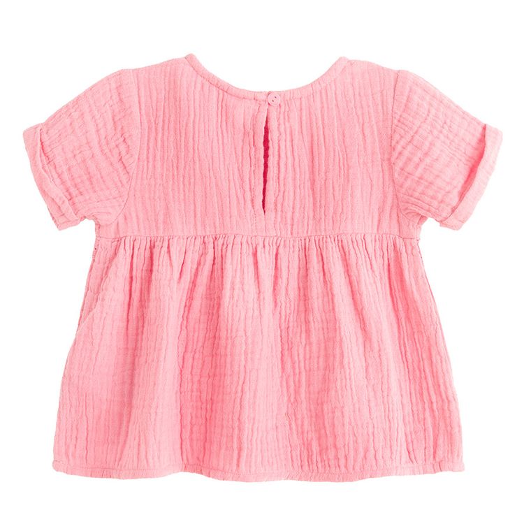 Cool Club, Set pentru fete, Bluza cu maneca scurta, Pantaloni scurti, muselina, roz